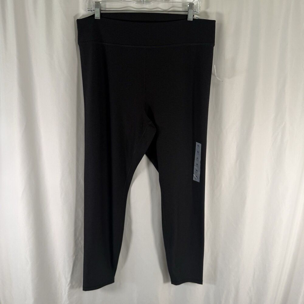 New Old Navy Cloud+ High Rise Leggings Women's XL Heathered Black 7/8 Ankle